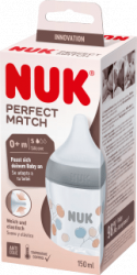 【dm】Babyflasche Perfect Match, grau, 0-6 Monate, 150ml, 1 St