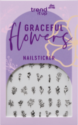 【dm】Nagelsticker Set graceful flowers, 35 St