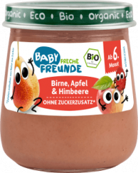 【dm】Früchte Birne, Apfel & Himbeere ab 6 Monaten, 120 g