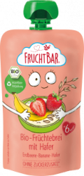 【dm】Quetschie Früchtebrei Hafer, Erdbeer & Banane ab dem 6.Monat, 120 g