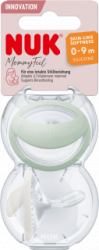 【dm】Schnuller Mommy Feel Silikon, mint/weiß, Gr.1 , 0-9 Monate, 2 St