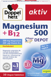 【rossmann】aktiv Magnesium 500 + B12 2-Phasen Depot