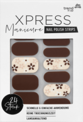 【dm】Nagelfolien XPRESS Manicure 052 Brown Flower Aesthetics, 24 St
