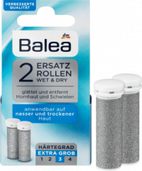 【dm】Ersatzrollen Hornhautentferner (Stufe 3) extra grob, 2 St