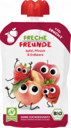 【dm】Quetschie Apfel, Pfirsich & Erdbeere ab 6 Monaten, 100 g