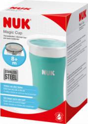 【dm】Trinklernbecher Magic Cup Edelstahl türkis, 230 ml, 1 St