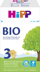 【rossmann】Bio Folgemilch 3, ab dem 10. Monat 喜宝有机3段 10个月以上 600g 4盒原箱装